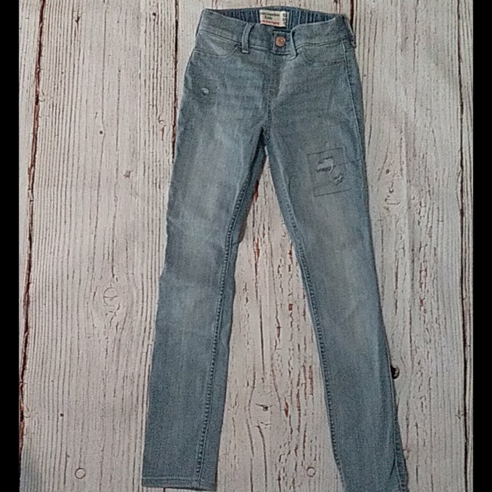Abercrombie kids 9/10 Slim distressed legging